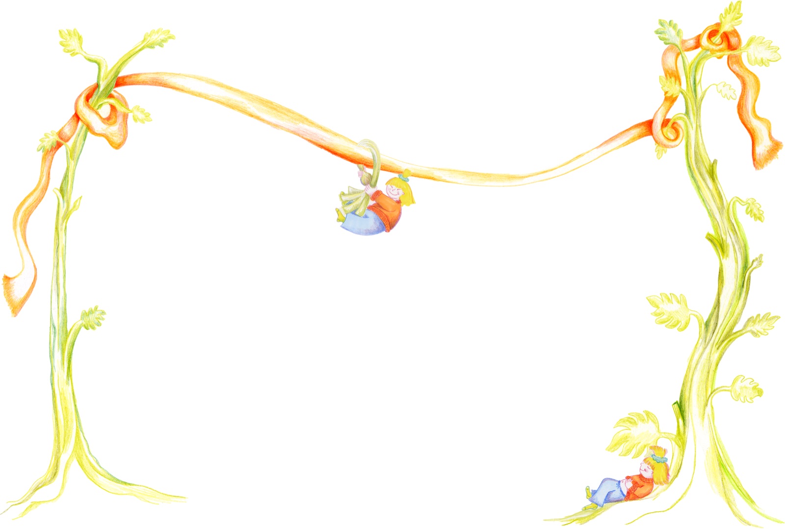 Celery stalks tied with an orange ribbon