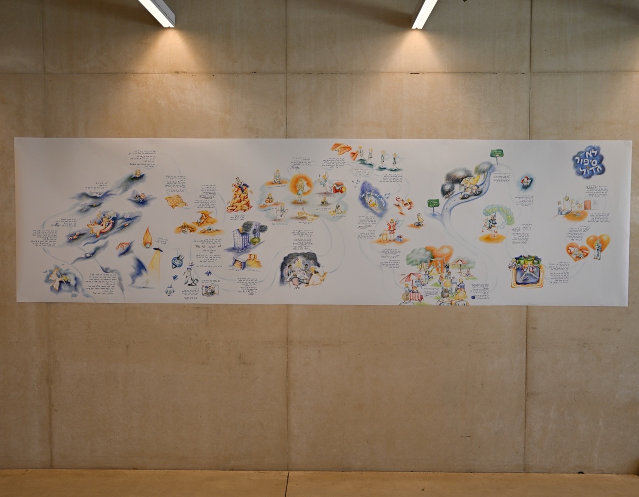 Not a Big Deal, the illustrated scroll on the wall