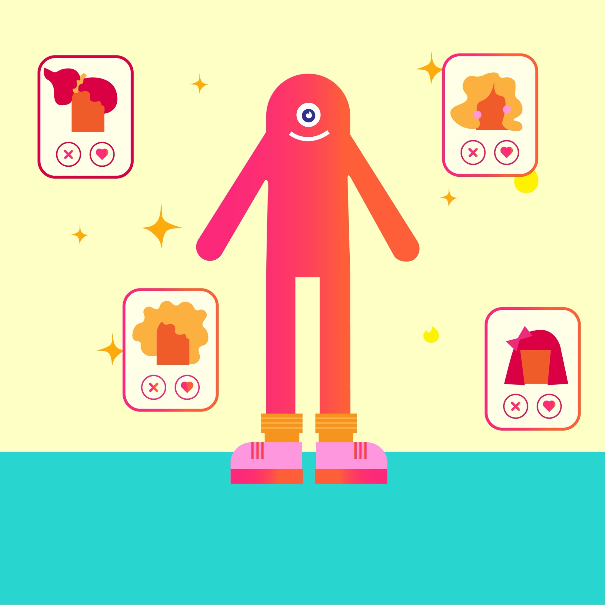 Still from the video: the happy side
